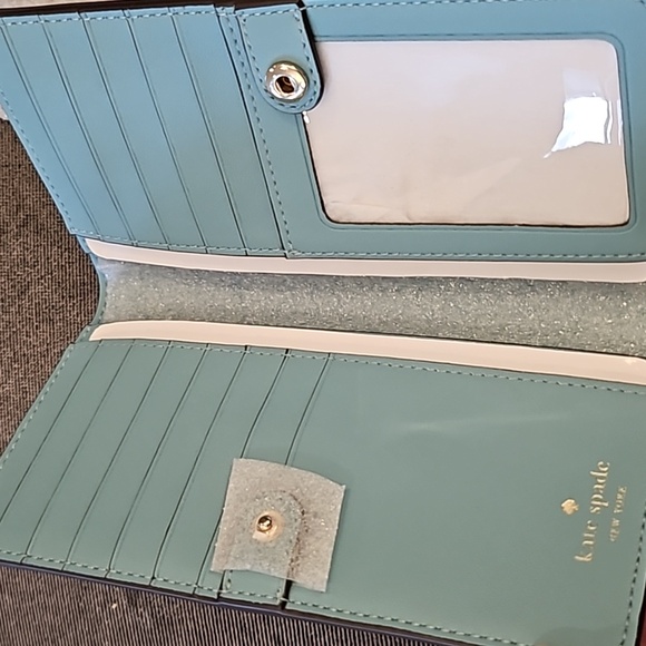 NWT Kate Spade Blue Wallet, blue - Picture 4 of 8